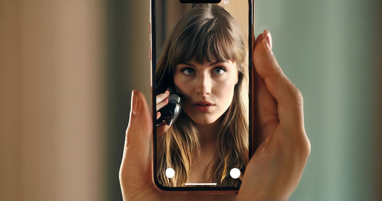 Girls am Telefon für schnelle Anrufe